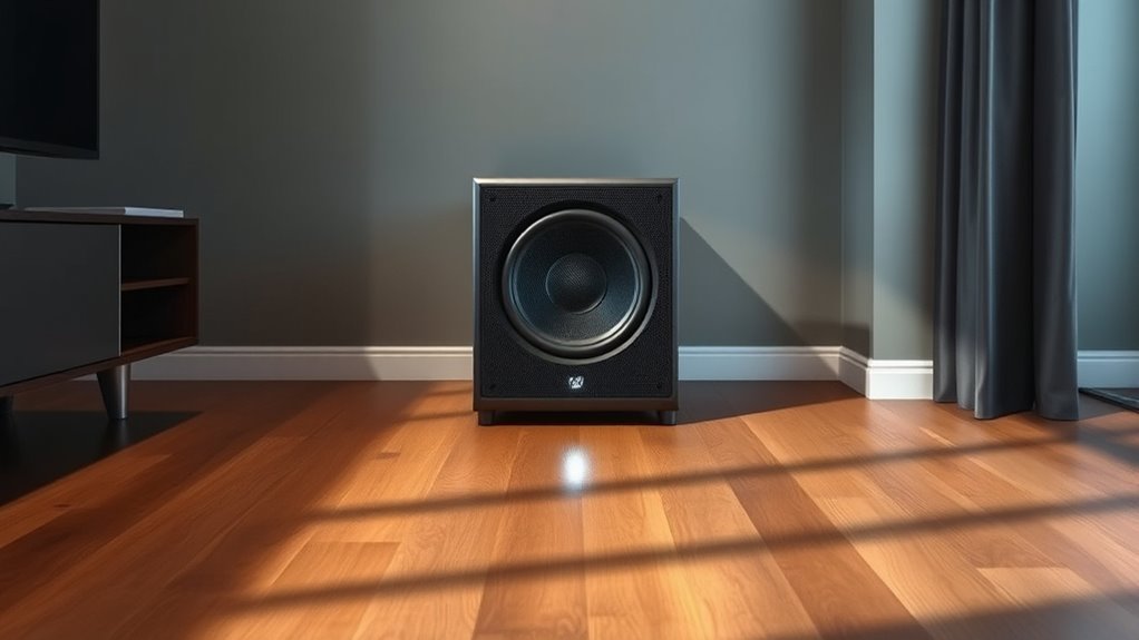 optimize subwoofer wall placement