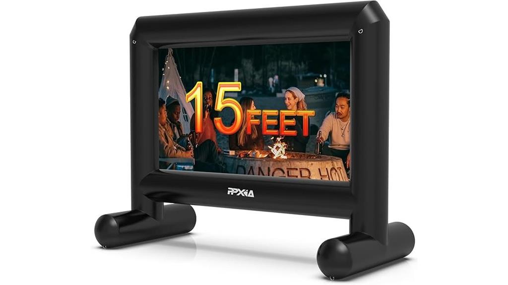 outdoor 15ft inflatable screen