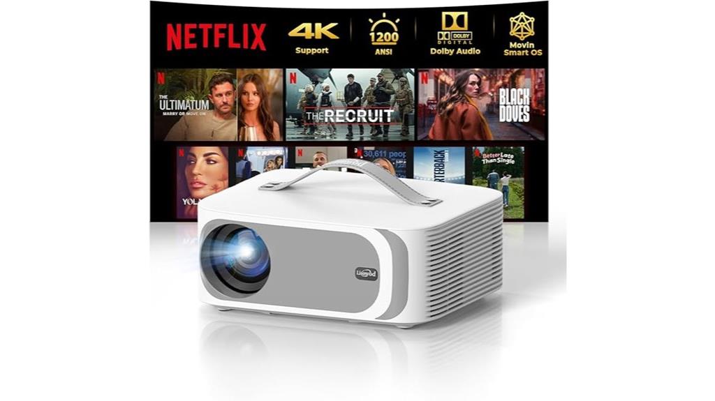 portable 4k smart projector