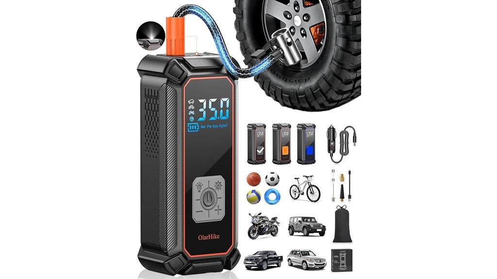 portable digital tire inflator
