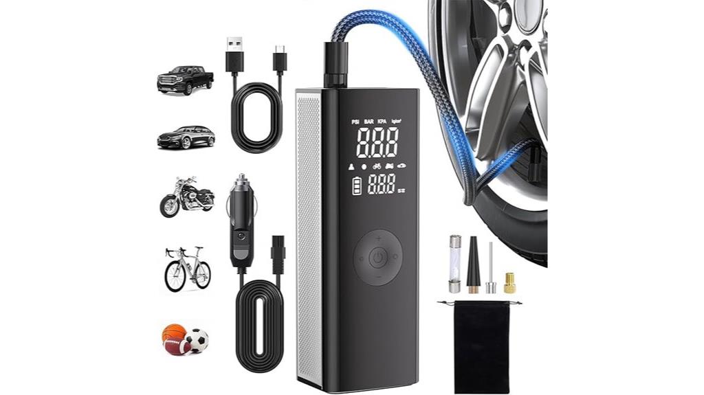 portable digital tire inflator