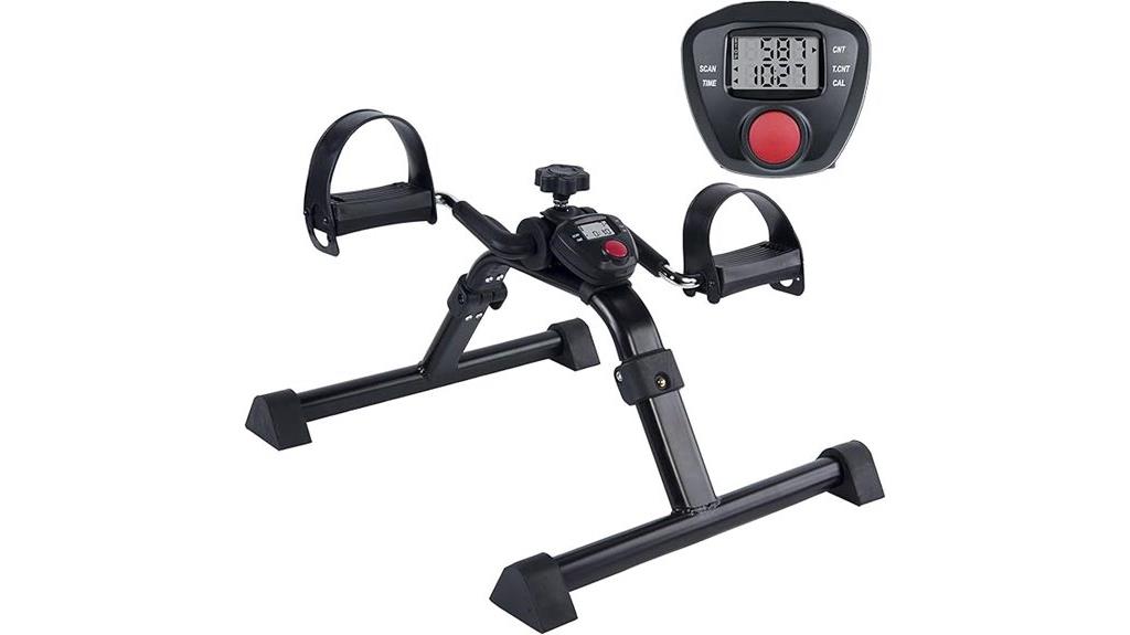 portable pedal exerciser with display