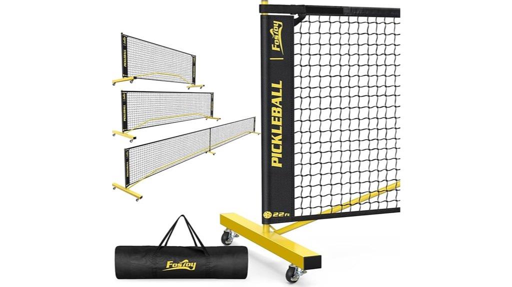 portable pickleball set with net