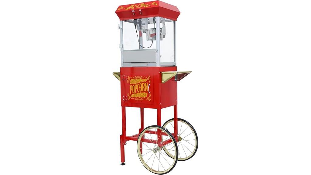 portable popcorn cart