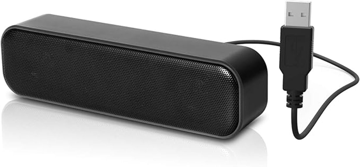 portable usb stereo soundbar