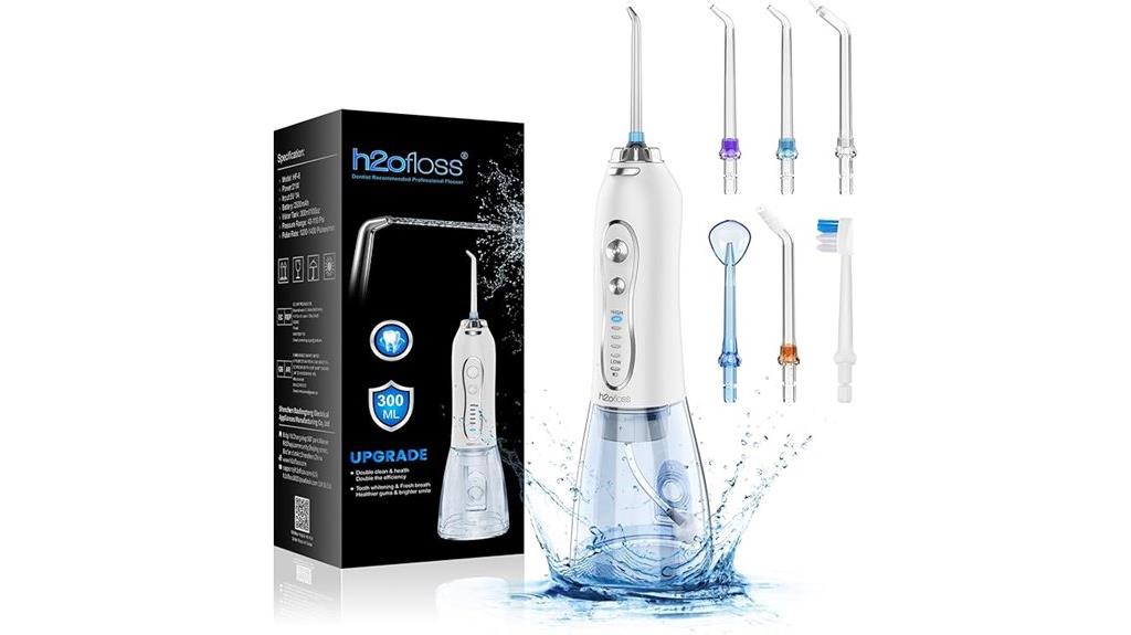 portable water flossing device