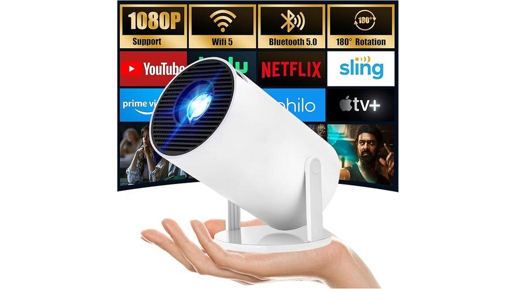 portable wi fi bluetooth projector
