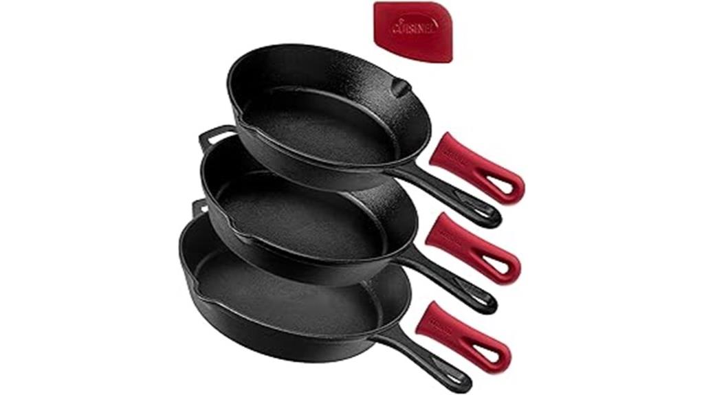 pre seasoned cast iron set