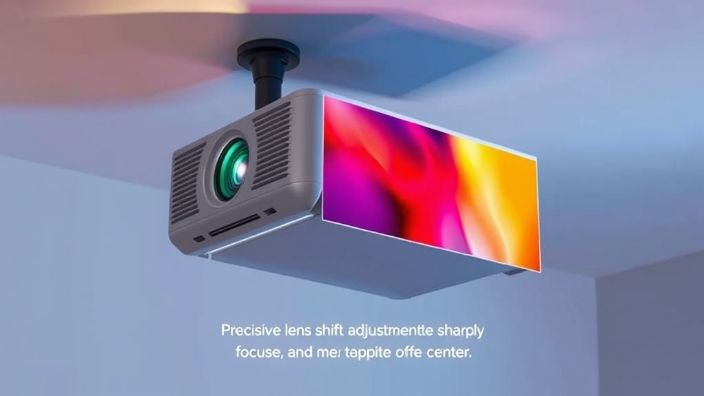 precise lens shift adjustment