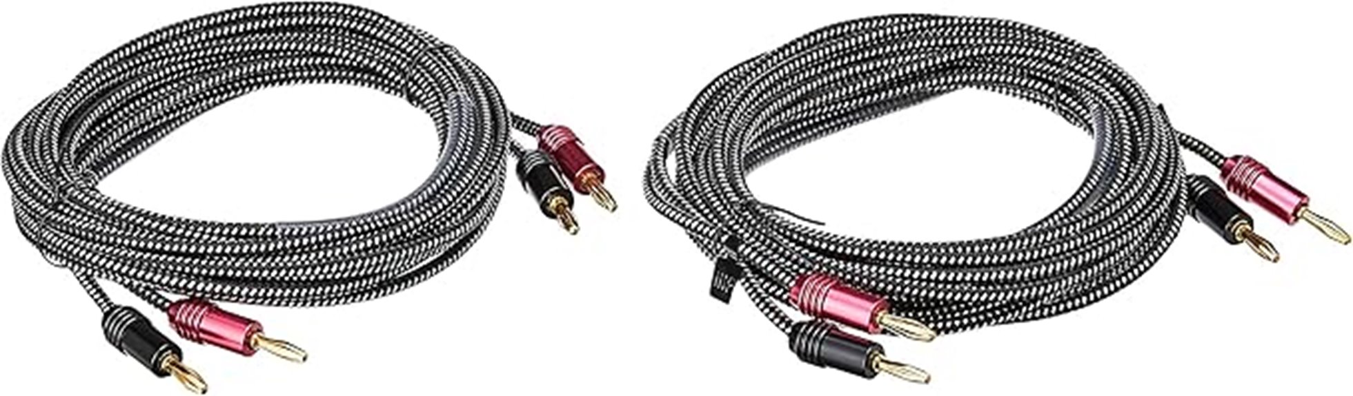 premium braided speaker wire