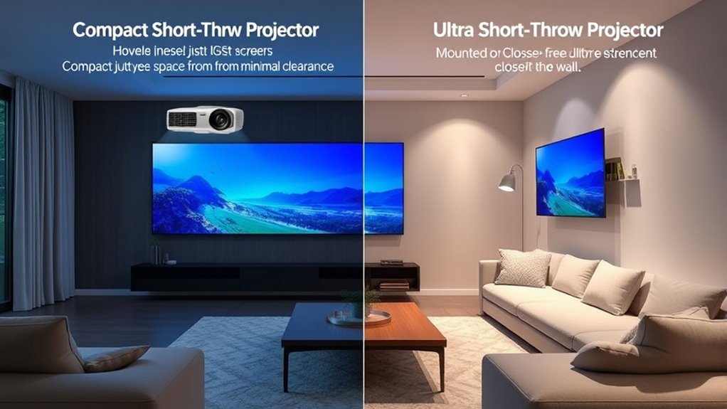 projector placement flexibility considerations