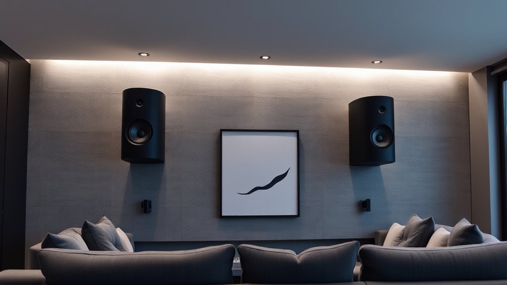 proper surround sound mounting