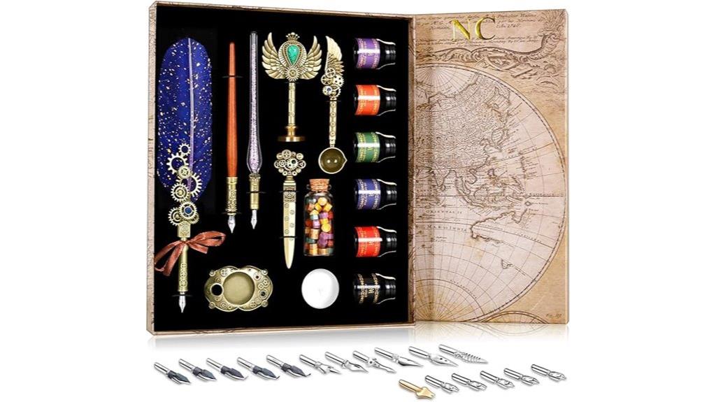 quill pen ink set