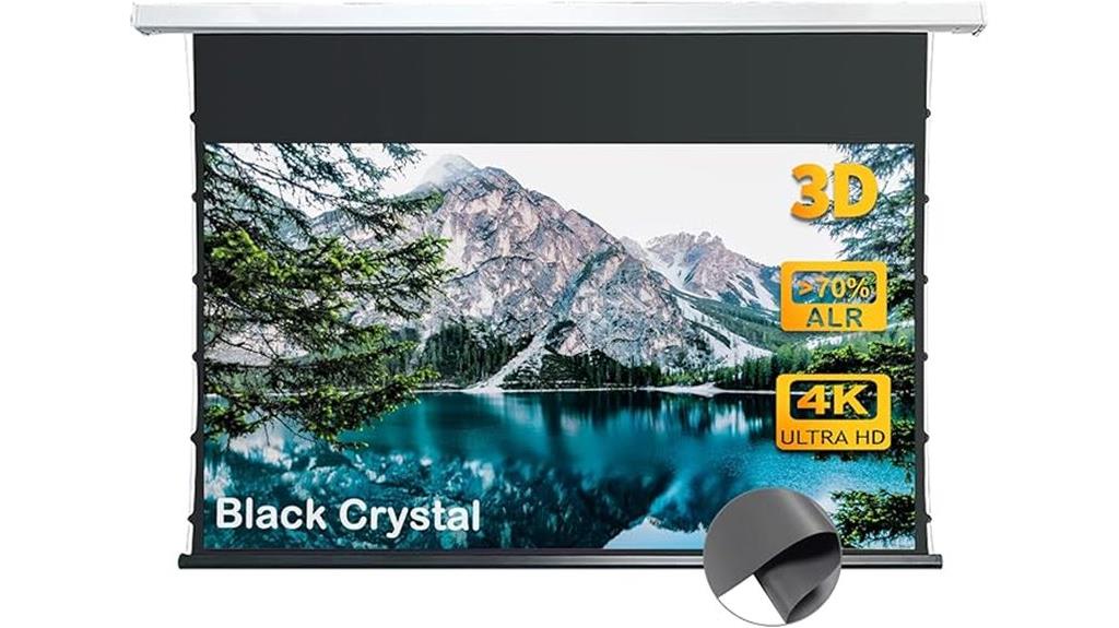recessed 92 inch electric screen