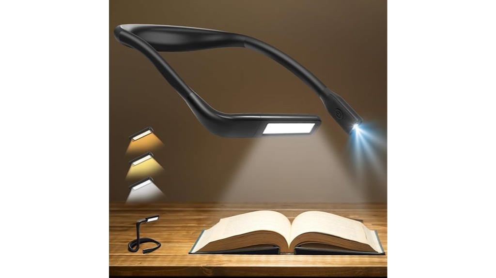 rechargeable neck book light