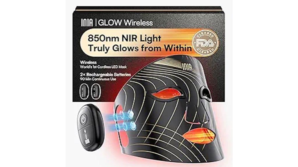 rechargeable red light mask