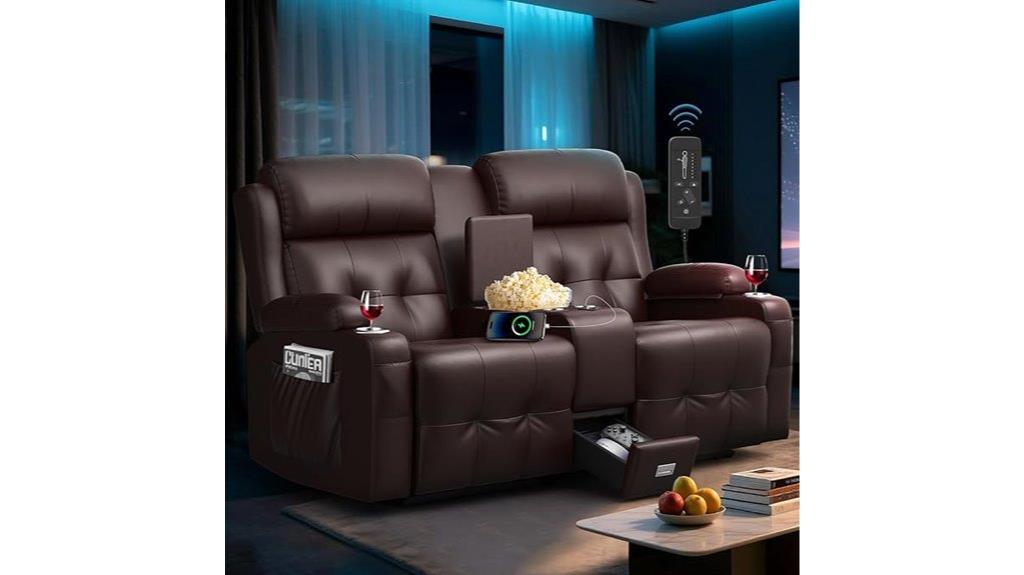reclining home theater loveseat