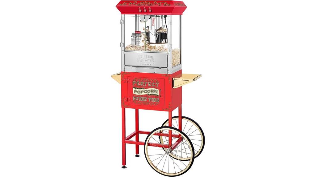 red 10oz popcorn machine