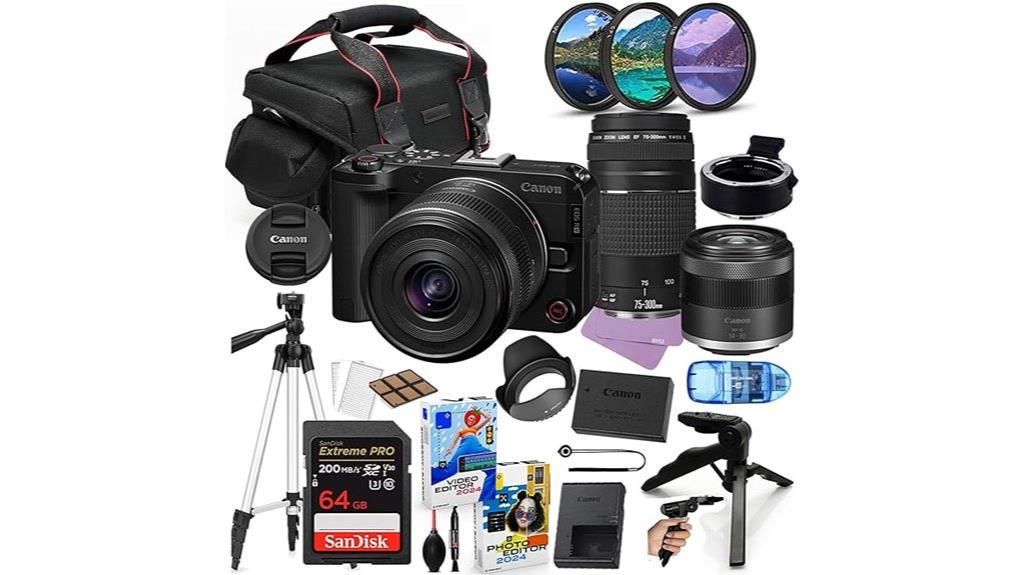 renewed canon eos r50 bundle