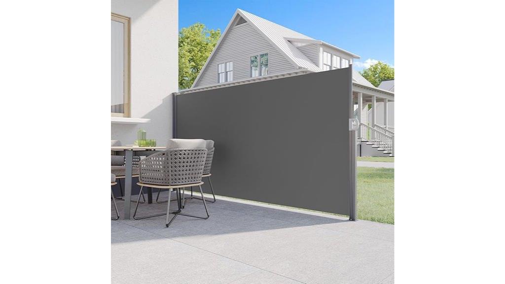 retractable garden patio awning