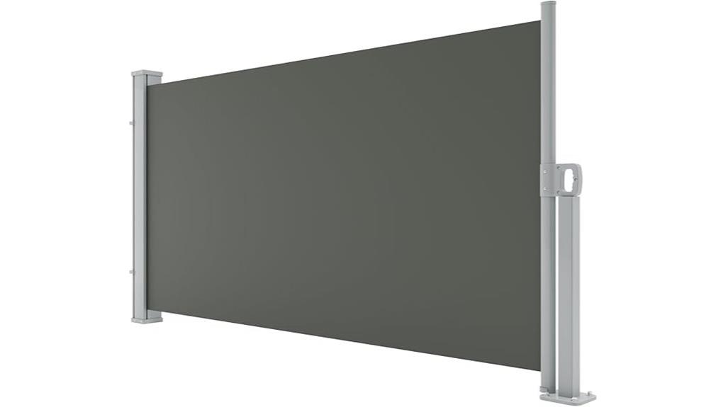 retractable waterproof privacy awning