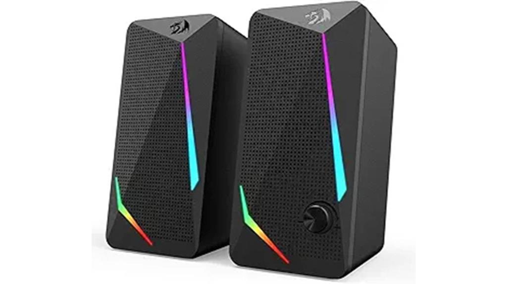 rgb led backlit speakers