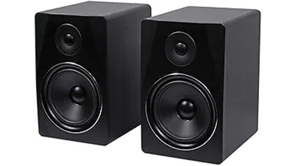 rockville 8 inch studio speakers