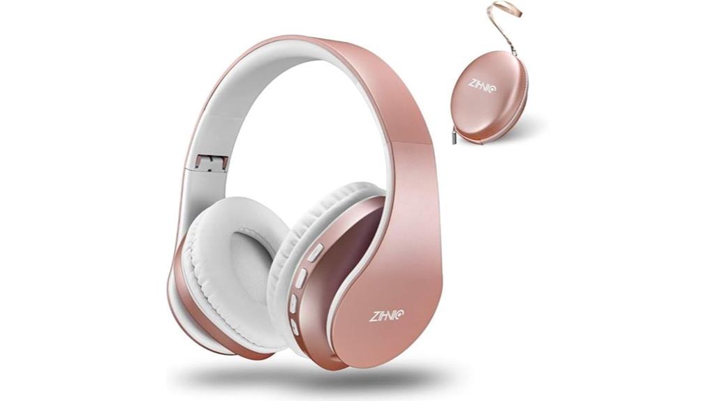 rose gold bluetooth headphones