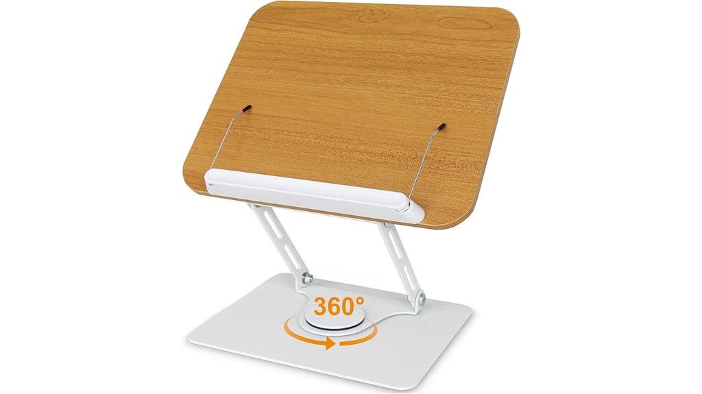 rotating book display stand