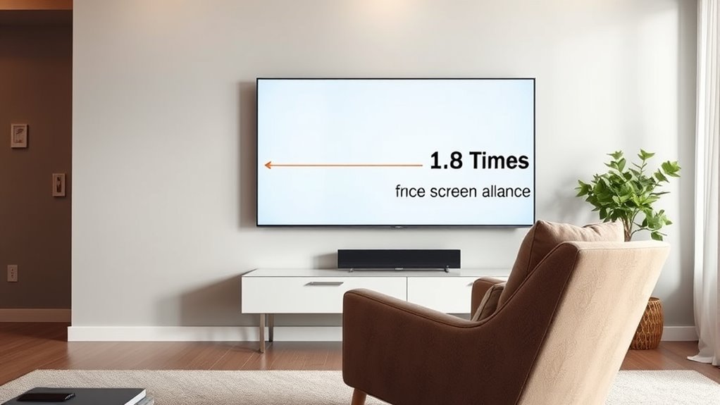 screen height based viewing distance