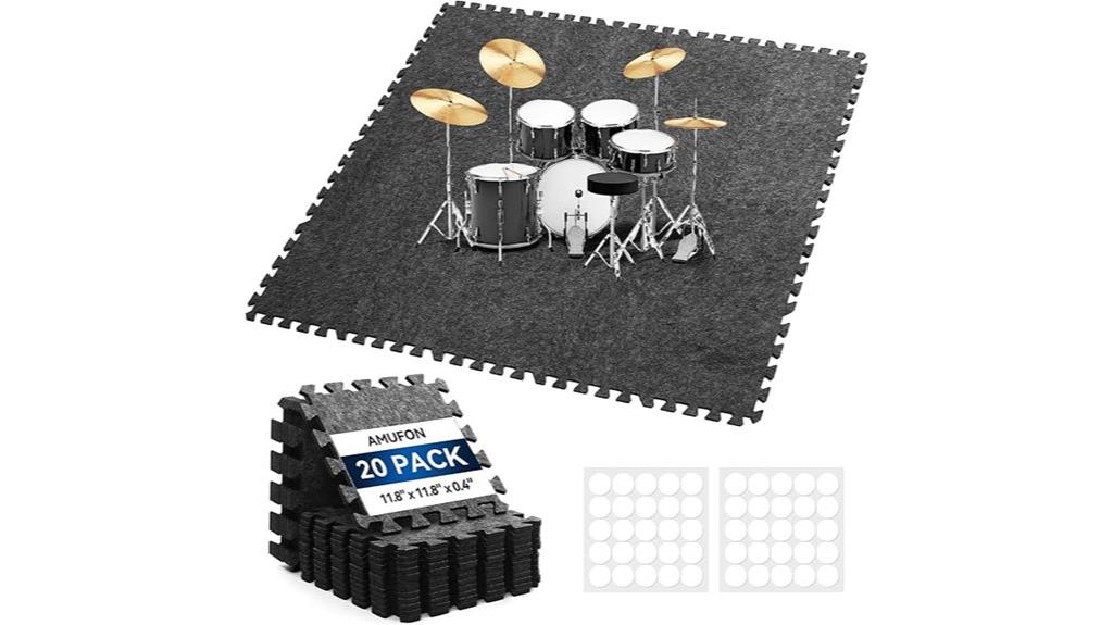 set of twenty soundproof mats