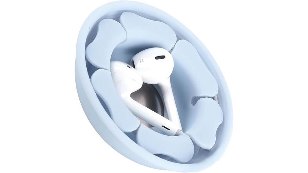 silicone magnetic earbud organizer