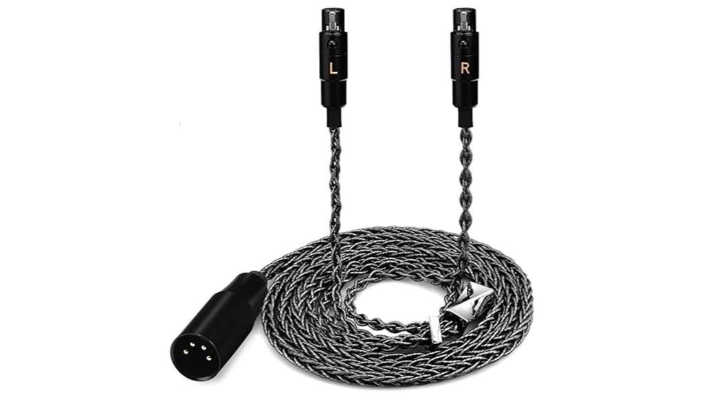 silver plated 6 5ft xlr cable
