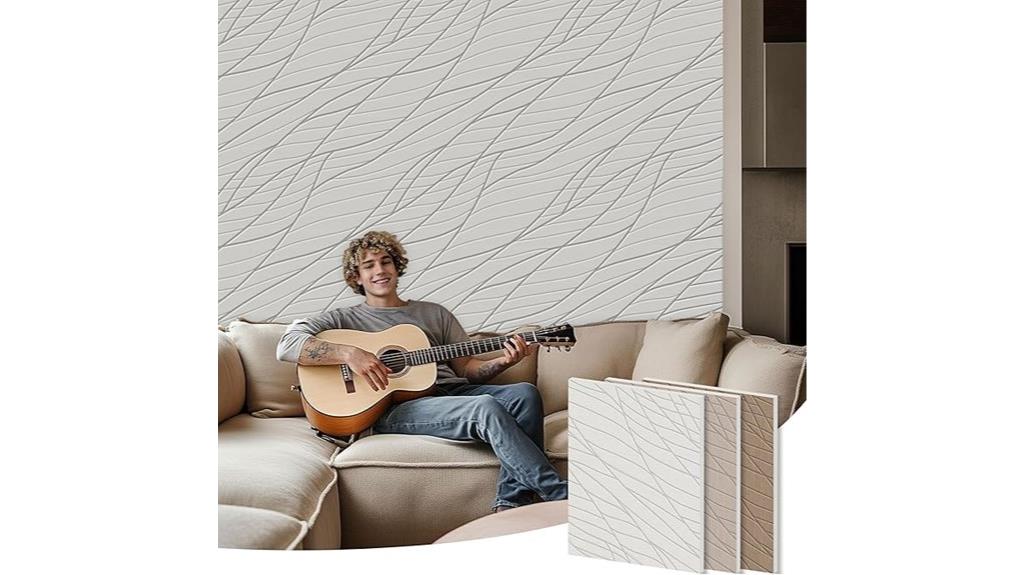 six acoustic wall panels