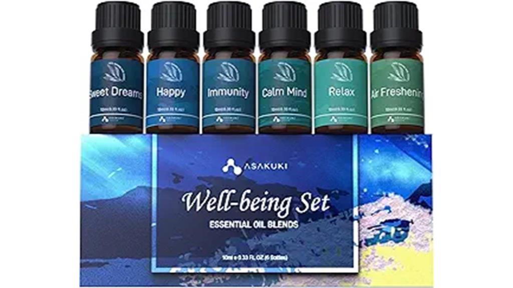 six essential oil blends