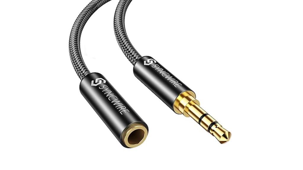 six foot gold plated extension