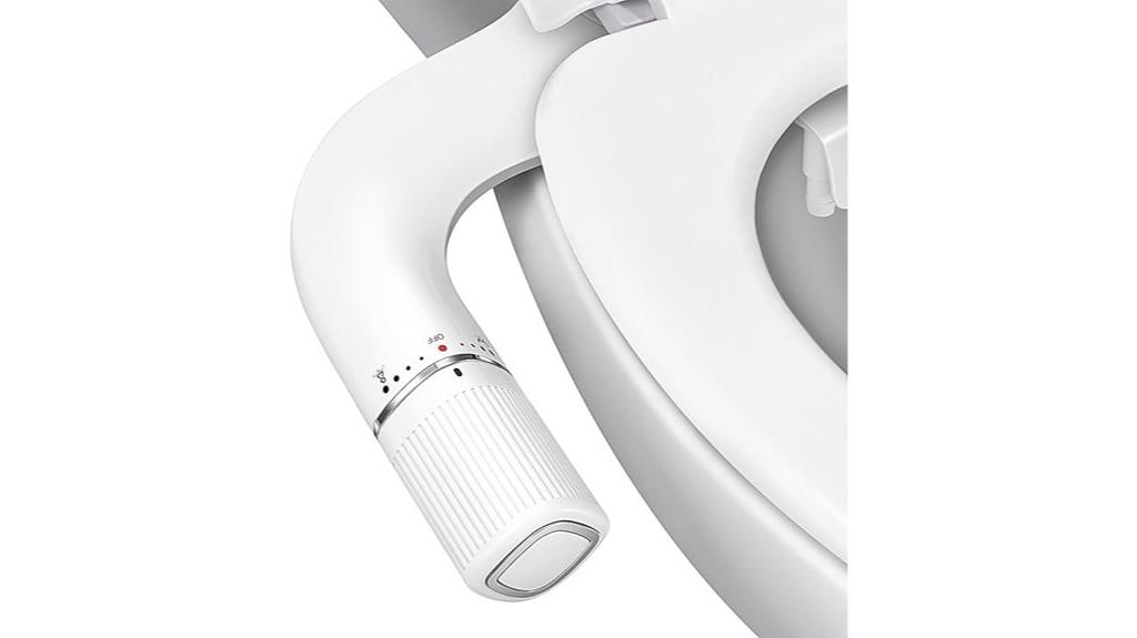 slim bidet with dual nozzles