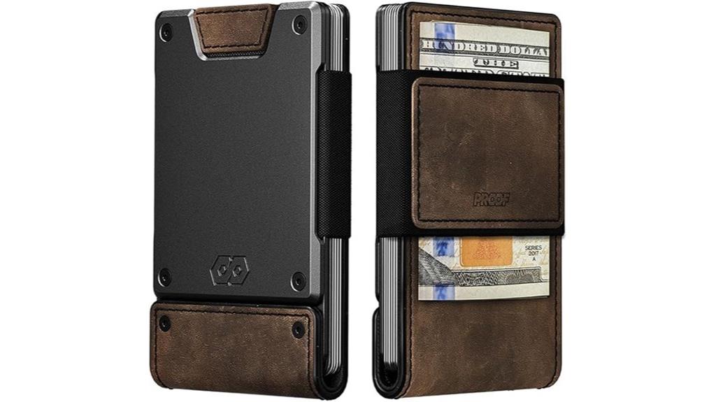 slim leather rfid wallet