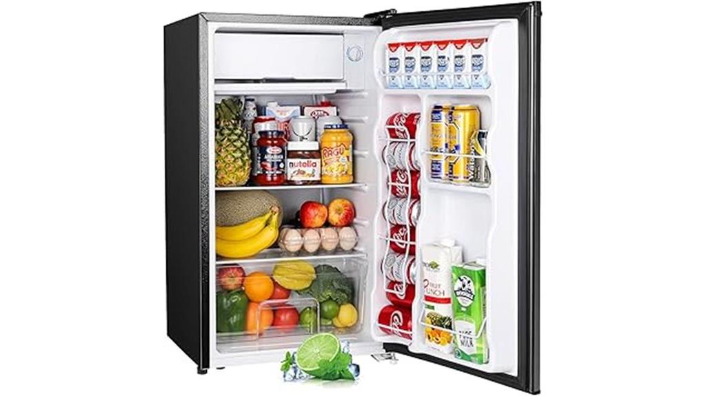 small compact fridge freezer