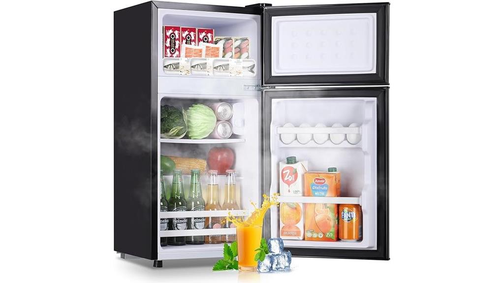 small dual door refrigerator