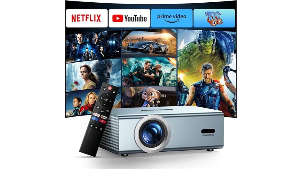 smart 4k wifi projector