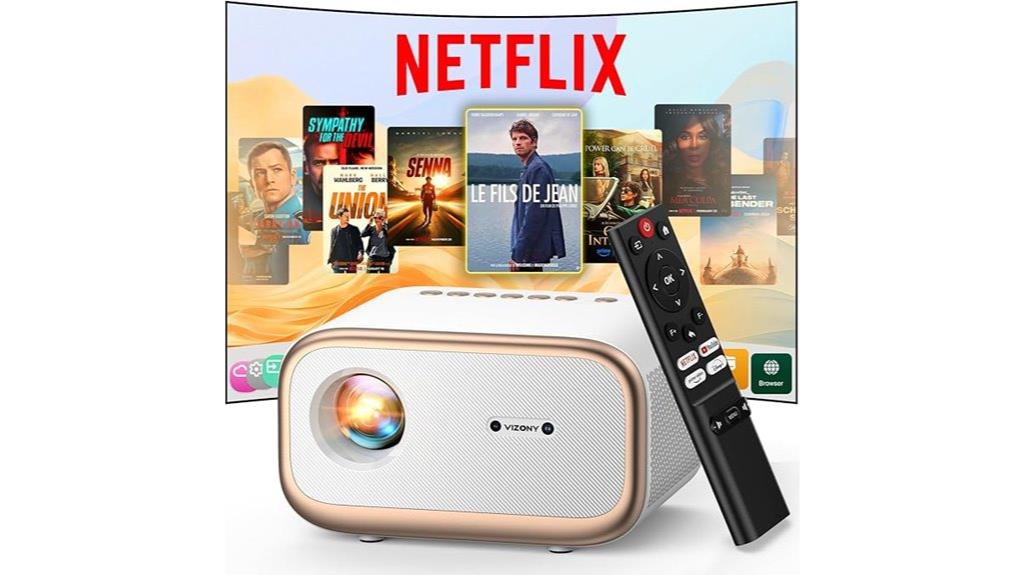 smart projector with netflix