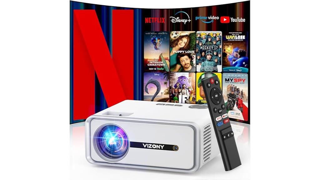 smart projector with netflix