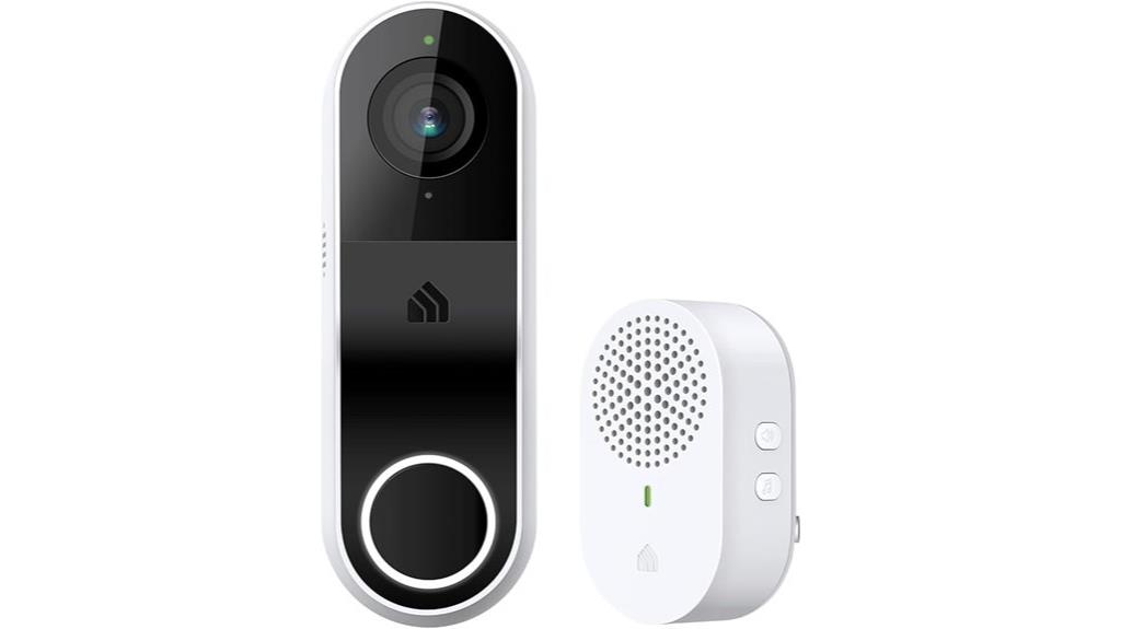 smart video doorbell with chime
