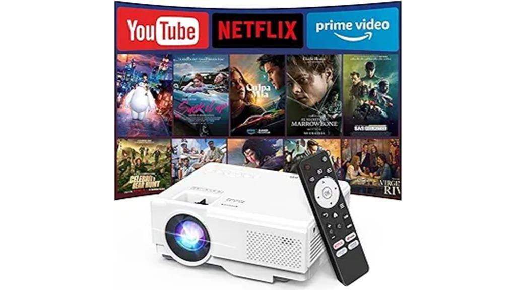 smart wifi bluetooth projector
