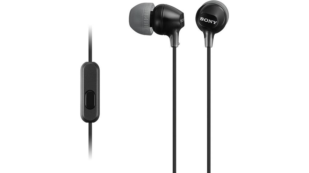 sony black in ear headphones