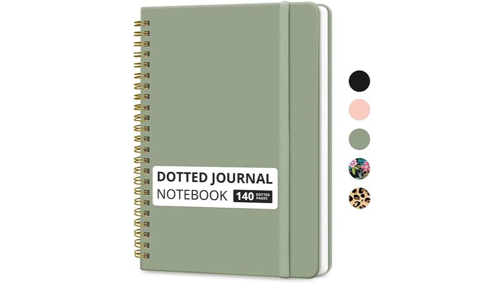 spiral dotted notebook design