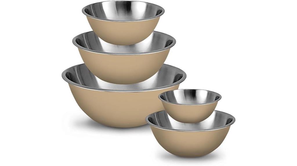 stainless steel mixing bowls