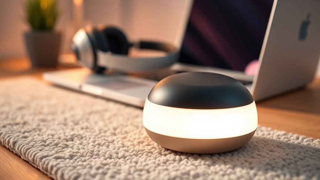 steady noise minimizes overstimulation
