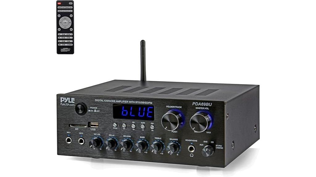 stereo amplifier with remote